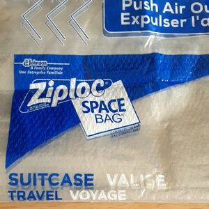NWOT (2) Ziploc Space Bags Suitcase Size SS108